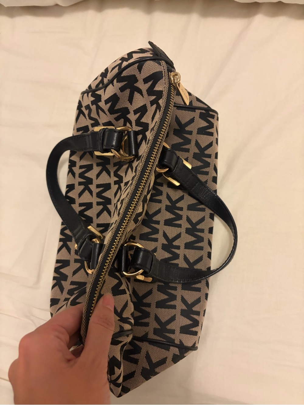 Michael Kors Logo Bowling Bag - Picture 7 of 11